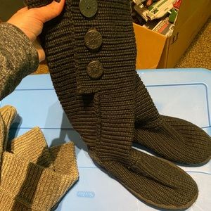 UGG Classic Cardy Button Knit Boots